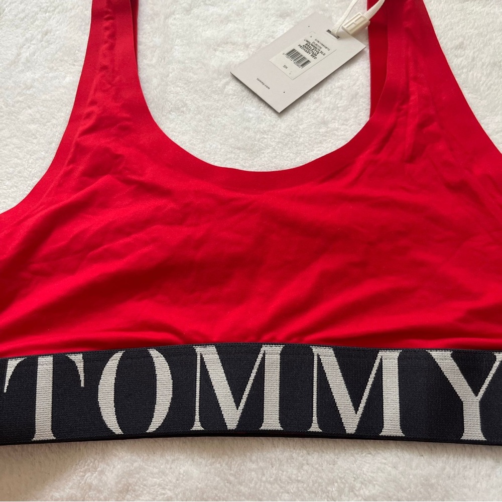 Tommy Hilfiger red top bralette S